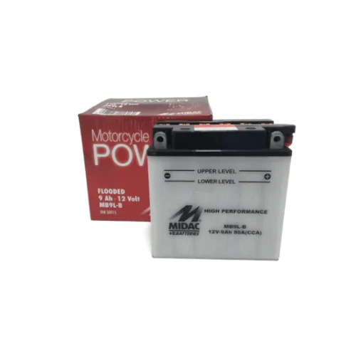 BATERIA 12V 9AH 80A CCA MIDAC